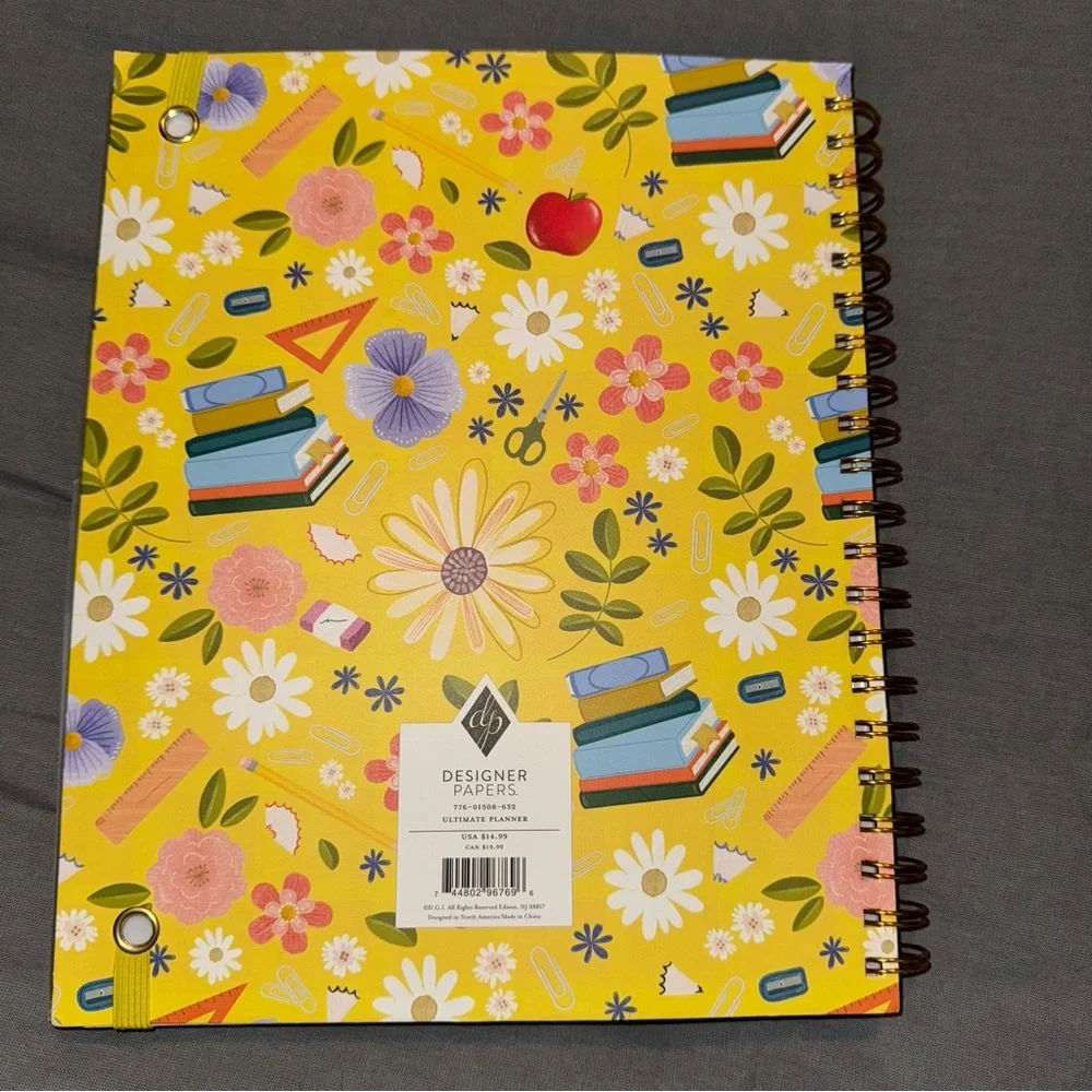 🟣4/$20 New Teacher Planner 12-Month Calendar